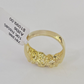 Real 10k Nugget Ring Yellow Gold Casual Ring 10kt Genuine Kids