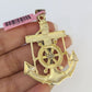 Real 14k Rope Chain Mayan Calendar Charm Yellow Gold Set 5mm 20"-30" Necklace