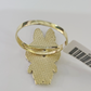 10k Cartoon Monster Ring Yellow Gold Men Women Real Genuine
