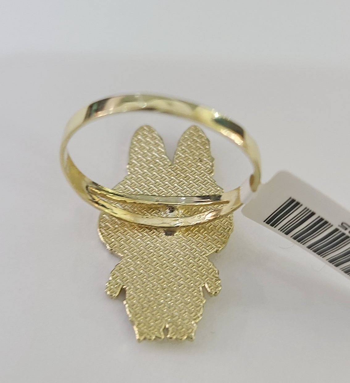 10k Cartoon Monster Ring Yellow Gold Men Women Real Genuine