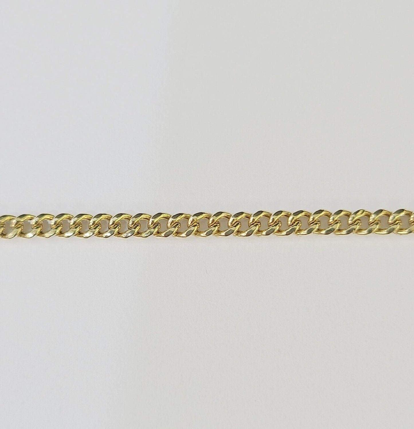 14K Yellow Gold Miami Cuban Bracelet 8" Inch 3mm Box Clasp Real Genuine