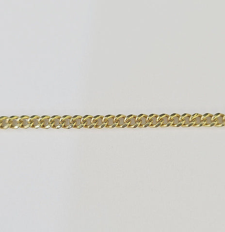 14K Yellow Gold Miami Cuban Bracelet 8" Inch 3mm Box Clasp Real Genuine
