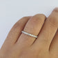 Real 14k White Gold Diamond Ladies Ring Band Set Natural Diamond Bridal Wedding