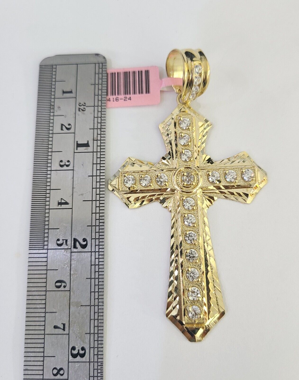 14k Jesus Christ Cross Charm Pendant Yellow Gold REAL Genuine 14kt