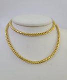 Real 10k Solid Palm Chain Yellow Gold 3mm Men Women Necklace 24" Genuine