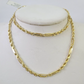 10k Gold Milano Rope Chain Solid 4mm 20 Inches Yellow Gold Necklace Real