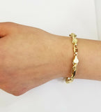 10k Yellow Gold Milano Rope Chain bracelet 7.5" 5mm real gold