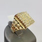 Real 10k Nugget Ring Yellow Gold Women Men Genuine 10Kt