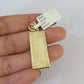 10K Franco Chain 100 Money Dollar Pendant Charm Necklace 16"-24" 2mm Gold SET