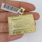 10K Franco Chain Last Supper Pendant Charm Necklace 20"-26" 3mm Yellow Gold SET