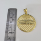 Real 10k Gold Milano Rope Chain Last Supper Necklace SET 5mm 18"-28" Pendant