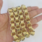 REAL 10k Gold Byzantine Chain Necklace Lobster Clasp 10mm 20"22" 24" 26" 28" 30"