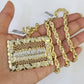 Real 10k Solid Rope Chain Last Supper Charm Set 6mm 20"-30" Inch Necklace Gold