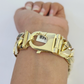 Real 10k Miami Cuban Link Bracelet Solid Gold 20mm 9.5" Lobster Lock Yellow