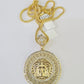 10K Franco Chain Medusa Head Pendant Charm Necklace 20"-26" 2.5mm Yellow Gold