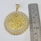 10k Centenario Coin Charm Yellow Gold 50 Pesos 1947 Mexican Coin