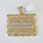 Real 10k Last Supper Pendant Charm Yellow Gold Mens Nugget 2" Diamond Cut