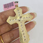 14k Jesus Christ Cross Charm Pendant Yellow Gold REAL Genuine 14kt