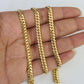 18k Solid Miami Cuban Necklace Chain Yellow Gold 4mm 28" Inch Genuine Real