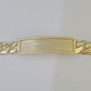 14K REAL ID Bracelet Solid Miami Cuban Link 12mm 8.5 inches 14kt Yellow Gold