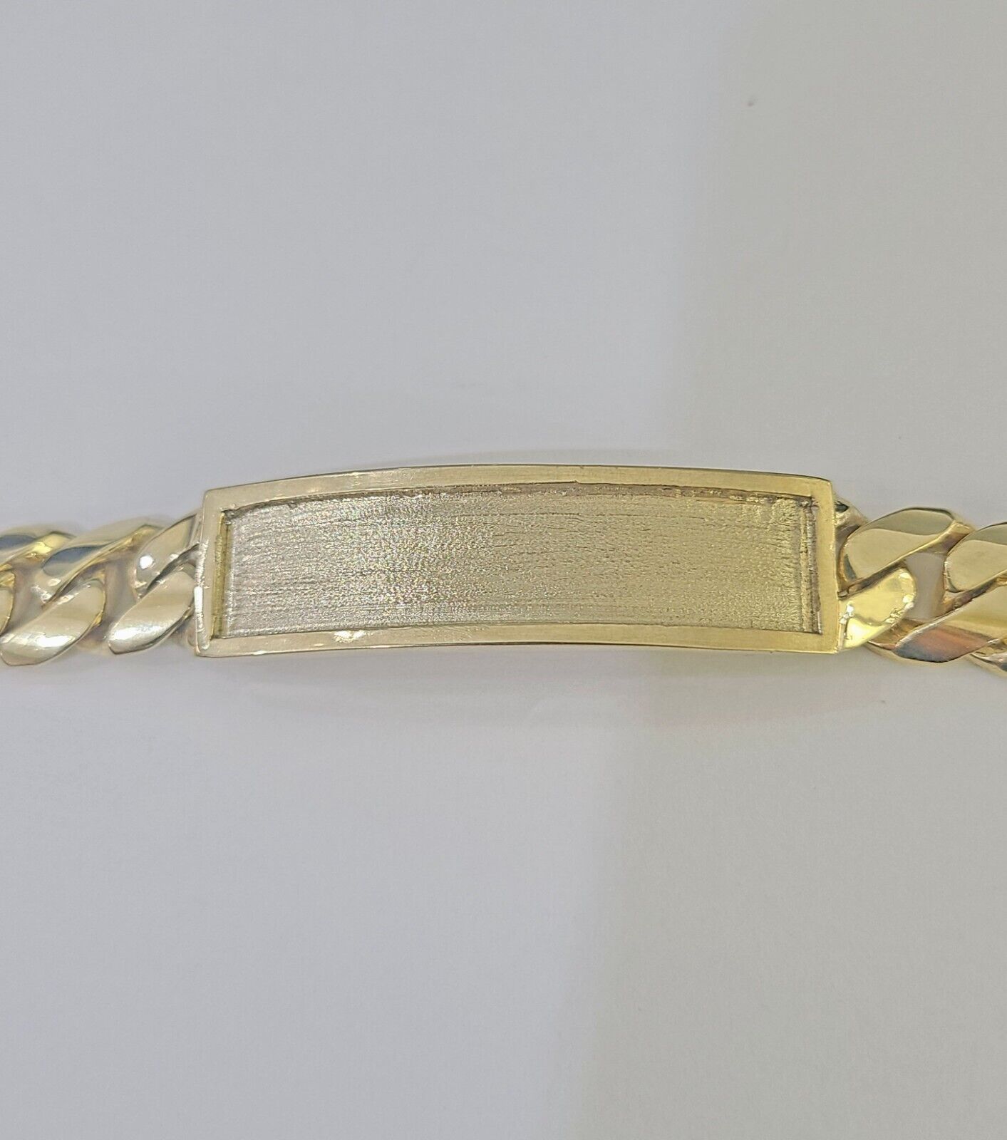 14K REAL ID Bracelet Solid Miami Cuban Link 12mm 8.5 inches 14kt Yellow Gold