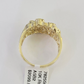 Real 10k Nugget Ring Yellow Gold Casual Ring 10kt Genuine