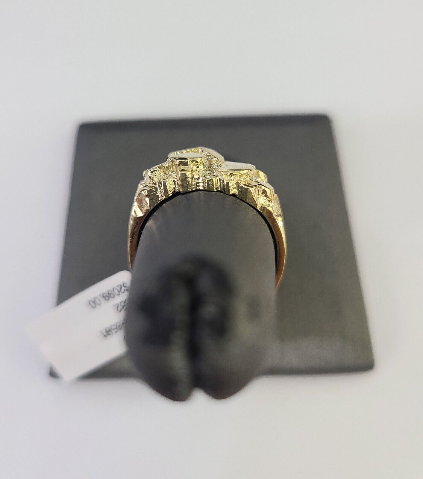 Real 10k Nugget Ring Yellow Gold Casual Ring 10kt Genuine