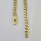 Real 10K Royal Monaco Chain Box Clasp 7mm Gold Necklace 10Kt 24" Genuine