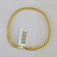 10k Franco Bracelet 4mm 8" Inch Yellow Gold Men Women Link Real 10kt
