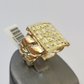10k Nugget Ring Yellow Gold Women Men Real Genuine 10Kt