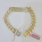 14K REAL ID Bracelet Solid Miami Cuban Link 12mm 8.5 inches 14kt Yellow Gold