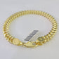 10k Franco Bracelet 6mm 8" Inch Yellow Gold Men Women Link Real 10kt
