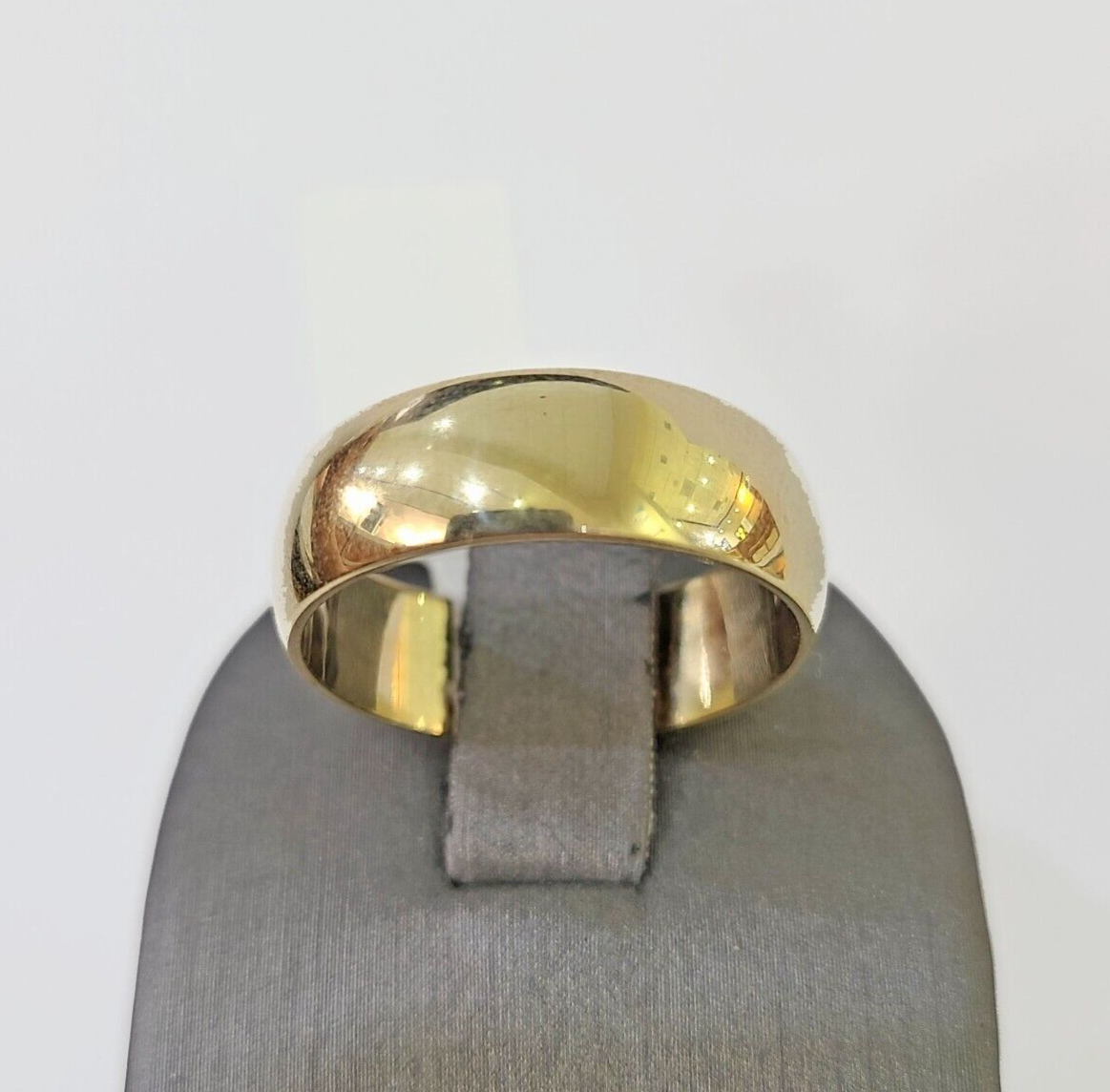 Real 10k Yellow Gold Ring Band Wedding Engagement Size 10 Men Ring