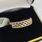 REAL 10k Rose Gold Diamond Mens Ring Engagement Wedding Genuine