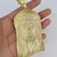 10K Miami Cuban Link Chain Jesus Head Pendent Charm 8mm 20"-30" Necklace Gold