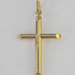 Real 10K Jesus Crucifix Cross Pendant 1" Yellow Gold Charm Genuine