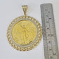 10k Centenario Coin Charm Yellow Gold 50 Pesos 1947 Mexican Coin