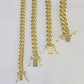 Real 10k Gold Miami Cuban link Bracelet 6mm-9mm 7"-9" 10kt Yellow Gold
