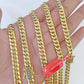 10k Yellow Gold 6mm Miami Cuban Link Chain Necklace 18-24 Inches Real