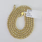 Real 10k Franco Chain Solid Gold 2.5mm 22" Necklace lobster lock Diamond Cut