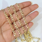 Real 14k Solid Gold Chain Figaro Link Necklace 4mm 18"-28" Men Women 14kt