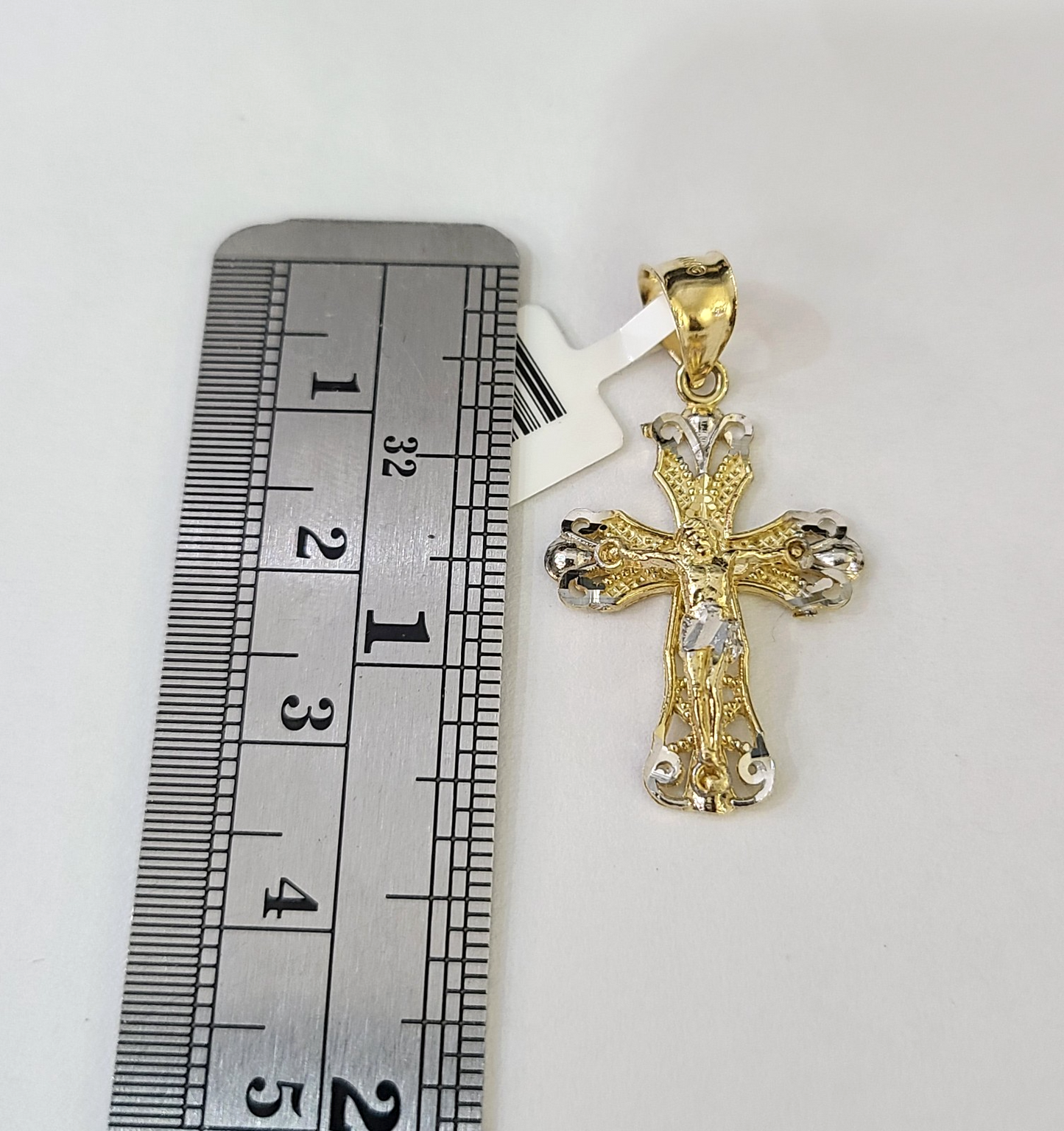 10k Milano Rope Chain Jesus Cross Charm Necklace SET 3mm 18"-26" Pendant