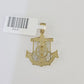 10K Gold Franco Chain Anchor Charm Length 18"-26" 1.5mm REAL Yellow