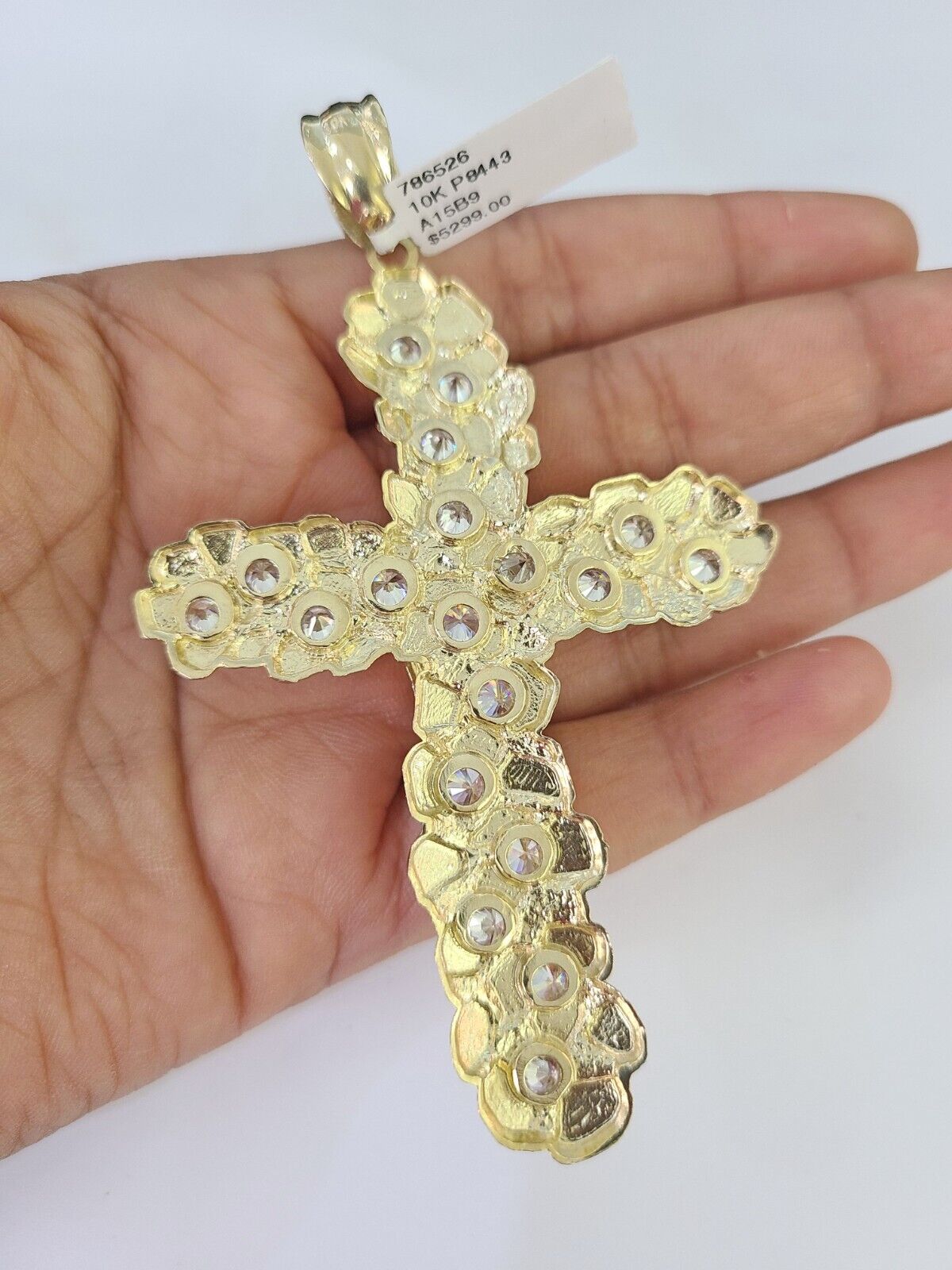 10K Franco Chain Jesus Crucifix Cross Pendant Charm Necklace 20"-28" 4mm Gold