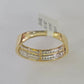 Real 14k Diamond Mens Ring Band Yellow Gold Casual Genuine Natural Wedding