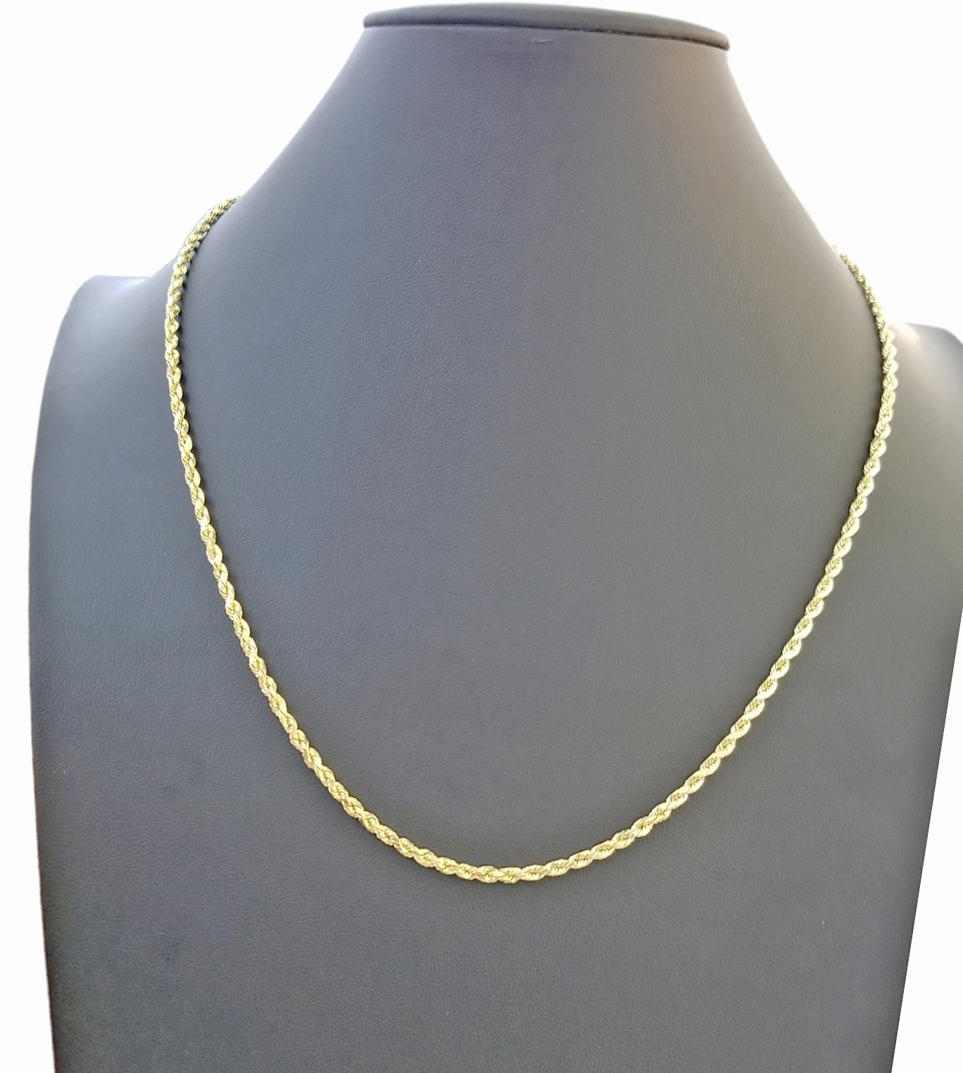 Real 10k Gold Rope Chain Necklace 18"-30" Inch 3mm-10mm Men & Women DISCOUNT