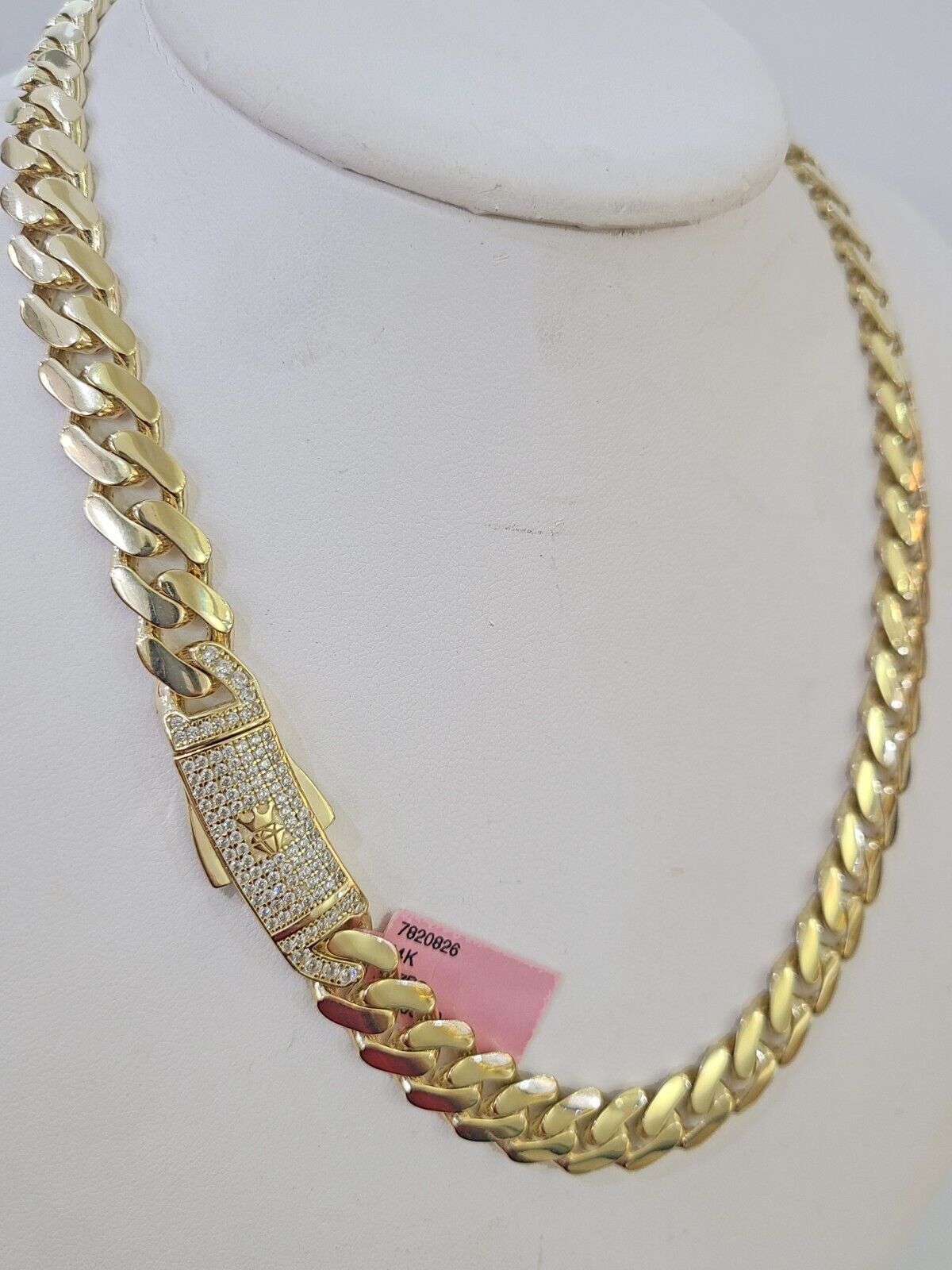 Real 14k Royal Monaco Link Chain 10mm 20-26 inches Yellow Gold Genuine