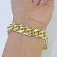 Real 14k Yellow Gold Miami Cuban link Bracelet 13mm 7.5"-9" Inch Solid