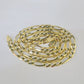 Solid 10k Yellow Gold Figaro Link Chain 5mm 24"  Men Women REAL Genuine