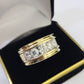 Real 14k Yellow Gold Diamond Ring Lab Created Mens Engagement Wedding Male